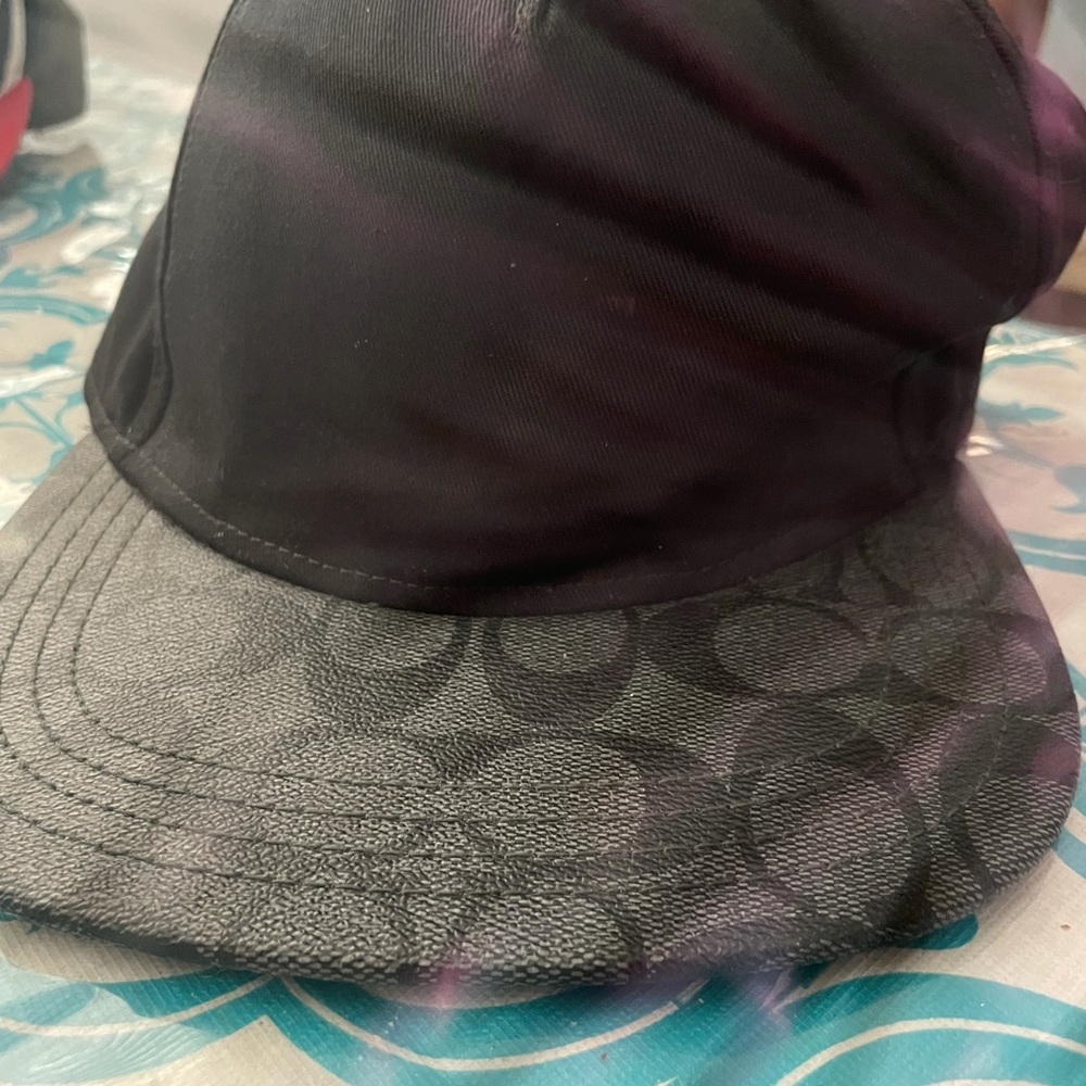 Black Coach Men’s Hat OS